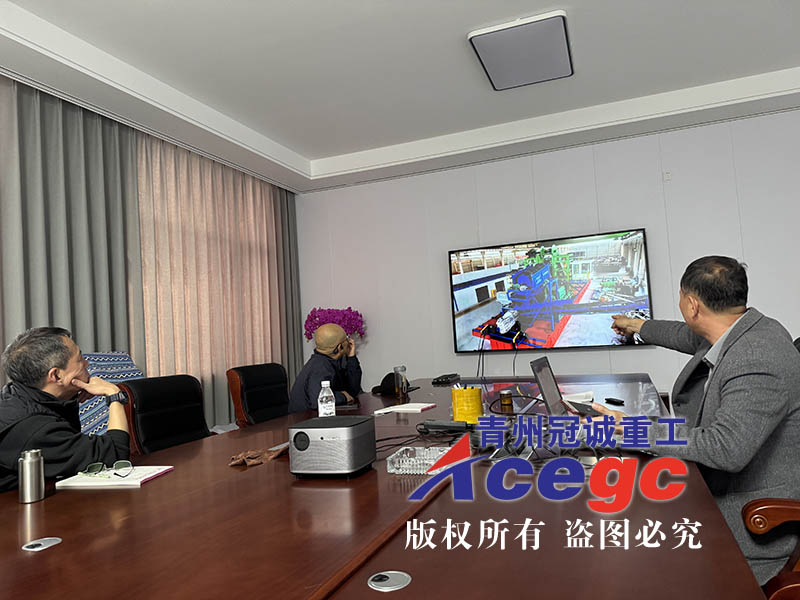 俄羅斯客戶實(shí)地考察重選機(jī)械